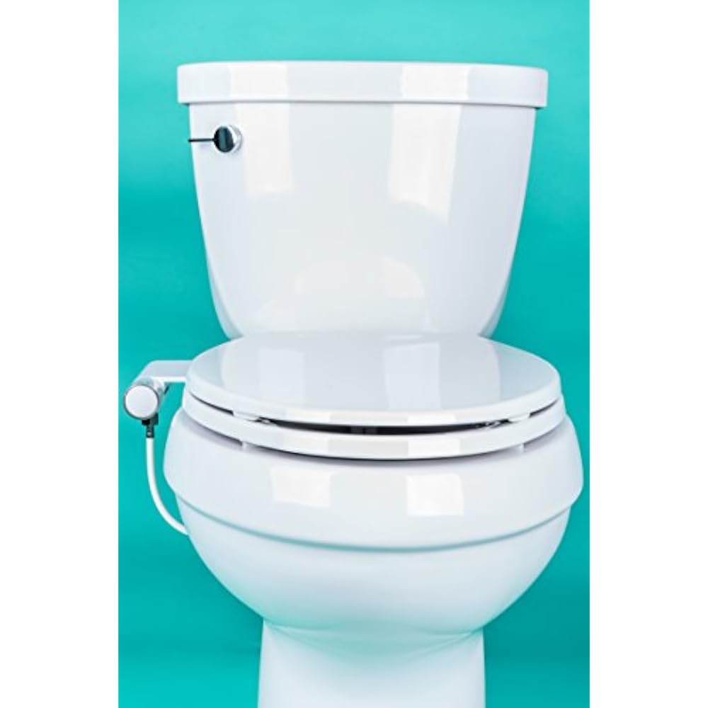 GenieBidet Bidet Seats Rear " Feminine Ultra Thin Toilet Attachment