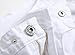 Men's White Biker Jeans Slim Straight Stretch Skinny Fit Moto Denim Jeans,W32,White