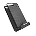 iPhone 7 Plus Case, Bastex Hybrid Slim Fit Black Rubber Silicone Cover Hard Plastic Black Brushed Metal Design Kickstand Case with Hidden Credit Card Slot for Apple iPhone 7 Plus