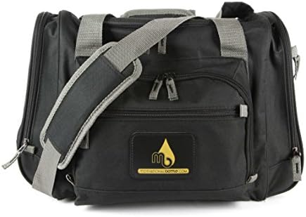 Motivational Bottle Fully Insulated And Waterproof Meal Prep Bag | Optional BPA FREE Removable Meal Prep Containers | Optional Reusable Ice Packs | 5 Meals (black/yellow)