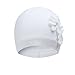 Vivobiniya Toddler and Baby Knit Hats Newborn Beanie hat Infants Winter Hats double100% Cotton White