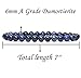 Amandastone Natural A Grade Dumortierite 6mm Round Beads Stretch Bracelet 7 Inch