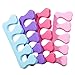 Juvale Toe Separators - 100 Pack Soft Foam Toe Cushions and Spacer Perfect for Nail Polish, Pedicure, Bunion Relief and Hammer Toe (4 Colors)