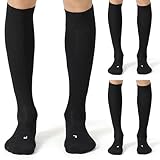 CelerSport 3 Pack Soccer Socks for Youth Kids Adult