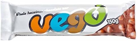 Vego Good Food | Whole Hazelnut Chocolate Bar | 12 x 150g