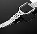 VOMA Compatible For Fitbit Blaze Bands Women Men With Frame, Stainless Steel Fitbit Blaze Watch Band Fitbit Blaze Accessories Fitbit Bands Blaze Fit bit Blaze Bands Large Small Bangle 4 Silver