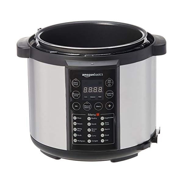 Amazon-Basics-23-in-1-Multi-Purpose-Electric-Steamer-Pressure-Cooker-55-Litre-1000-W-Brushed-Stainless-Steel-now-with-downloadable-Free-Recipe-Book-UK-plug Amazon Basics 23 in 1 Multi-Purpose Electric Steamer, Pressure Cooker, 5.5 Litre, 1000 W, Brushed Stainless Steel, now…