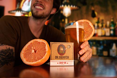 Dr. Squatch All Natural Bar Soap for Men with Zero Grit, Grapefruit IPA