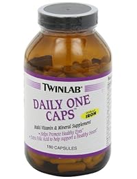 Cápsulas diarias de mineral multivitamínico y mineral sin hierro por Twinlab, 524, 1, 1
