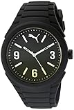 PUMA Unisex PU103592010 Gummy fading black yellow Analog Display Watch