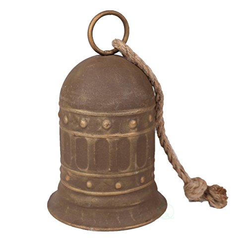 7" antique style large decorative metal bell for garden and …