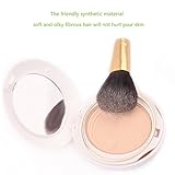 ENZO KEN Shining 12pcs Makeup Brush Set Premium Kabuki Foundation Face Powder Blush Eyeshadow Brushes Makeup Brush Kit with Leather Case