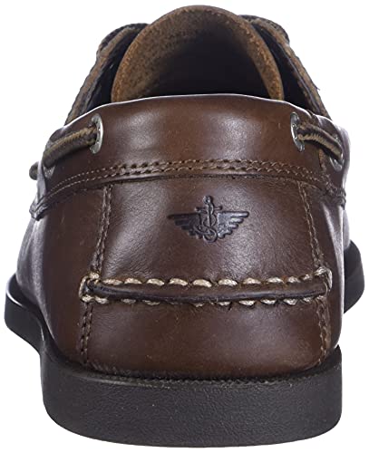 Dockers Men s Vargas Leather Handsewn Boat Shoe Rust 10.5 W US