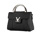 Flap V Women's Luxury Leather Clutch Bag Ladies Messenger Bags Famous Tote Bag Black