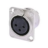 Neutrik NC3FDL-1 Female XLR Panel Connector