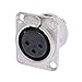 Neutrik NC3FDL-1 Female XLR Panel Connector