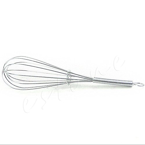 Tebatu Stainless Steel Manual Whisk Mixer Egg Beater Kitchen Cooking Tools 17cm