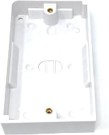 DRUT 2 Gang Surface Mount Back Box Pattress 145x86x25mm White view 4