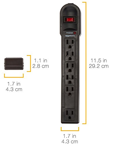 AmazonBasics-6-Outlet-Surge-Protector-Power-Strip-6-Foot-Long-Cord-790-Joule-Black