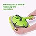 GES Car Wash Mop Mitt Kits with Long Handle, 3 in 1 Chenille Microfiber Car Wash Brush with Drying Squeegee Sponge, Car Cleaning Tools 180 Degree Rotation for Washing Car, RV, Truck