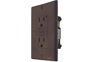 ダイヤモンド VALTERRA Diamond Group DG15BVP GFI Receptacle with LED Indicator Light - 15A, 120V, Brown