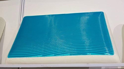 Cooling Gel Memory Foam Pillow -American Standard PQP- Blue Reversible Sleeping Cool Contour Orthopedic Support Chillow Designed for Maximum Comfort and Pain Relief with Removable Soft Pillow Case