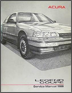 1988 Acura Legend Coupe Repair Shop Manual Original Acura Amazon Com Books
