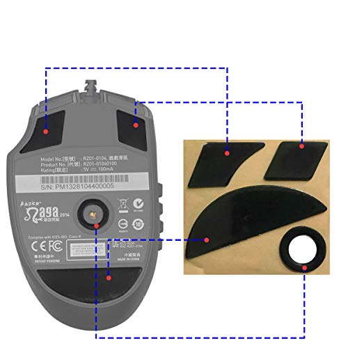 Quartet trade Mouse Skatez/Mouse Feet for Razer Naga 2014 v2 (RZ01-0104) 2 Sets