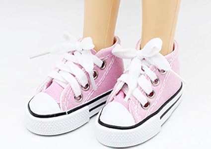 light pink canvas shoes