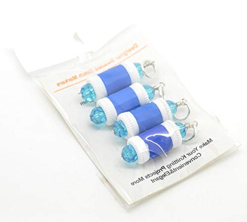 Zamtac 4Pcs Stitch Marker and Row Counter Two in ONE 7mm