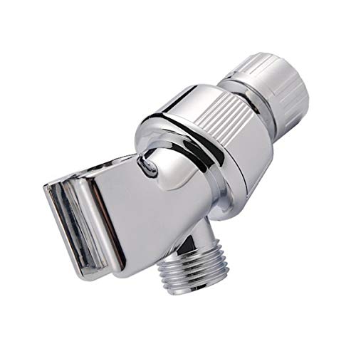NANASO Shower Head Holder, Shower Arm Holder For Hand Held Showerheads with Brass Pivot Ball Adjustable Shower Arm Bracket, Universal Shower Arm Mount, Polished Chrome