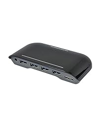 Monoprice   Hub USB 3.0 de 4 puertos con adaptador de CA, 5 V   3.8 a (109955)