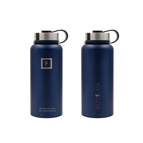 Iron Flask Sports Water Bottle 32 Oz, 40 Oz, or 64 Oz, 3 Lids