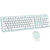 UBOTIE Colorful Computer Wireless Keyboard Mouse Combos, Typewriter Flexible Keys Office Full-Sized Keyboard, 2.4GHz…