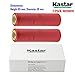 Kastar 18650 (2-Pack) NCR18650BD High Drain Lithium-ion Battery, Panasonic 3.6V 3200mAh Rechargeable Flat Top for Electric Tools, Toys, LED Flashlights and Torch ect.