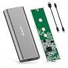 Alxum NVMe SSD-behuizing USB 3.1 Gen 2 Type C Gereedschapsloos naar M.2 (M-sleutel) SSD-behuizing voor harde schijf…
