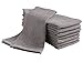 Pantry Tumble Cotton Terry Dish Cloth (8 Pack, 16 x 26), Ultra Absorbent, Home Decor, Kitchen Bar Towel Set - Drizzle (Grey)