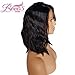 BEEOS Human Hair Wigs Full Lace Wigs 150% Density Wavy Short Bob Wig Pre-Plucked & Bleached Knots Brazilian Hair Glueless Wig With Baby Hair 10 inch
