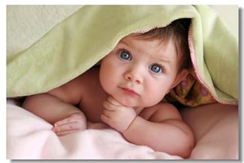 Amazoncom 1x Babyhood Baby Kids Boys Child Cute Wall Silk Poster