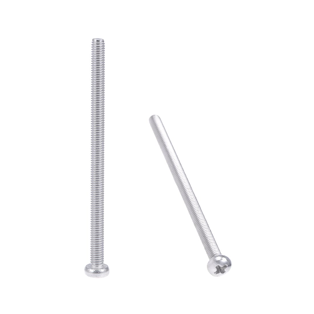 sourcing map M3x50mm Machine Screws Pan Phillips Cross Head Screw 304 Stainless Steel Fasteners Bolts 100Pcs