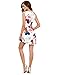 Floerns Women's Sleeveless Floral Work Party Cocktail Bodycon Dress 4-Orange M
