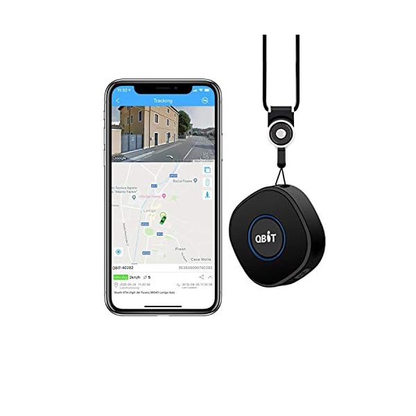 GPS Tracker, Qbit Portable GPS Tracker Mini Locator with RealTime GPS