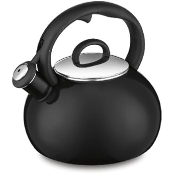 Cuisinart CTK-EOS17BK Aura Enamel-on-Steel Stovetop Teakettle, Black