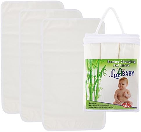 Luv4Baby Bamboo Changing Table Pad Liners - 3 Pack