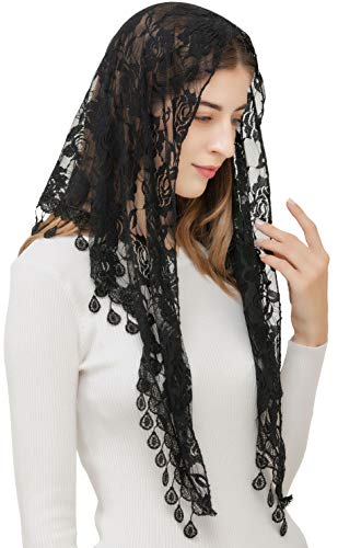 1 Triangle+Mantilla+Cathedral+Covering+Catholic