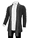 Tom's Ware Mens Classic Fashion Marled Open-Front Shawl Collar Cardigan TWGG1308-1008-CHARCOAL-US M