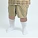 Big & Tall Men's Extra Wide Socks Athletic Quarter Size 11-16 WHITE 3-Pack #1210A