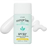 ETUDE Sunprise Sunscreen Mild Sun Milk SPF 50+ / PA++++ (55ml) | Sebum-free, Non-Sticky, Long Lasting Protection, 100% Mineral Korean Sunscreen for sensitive skin