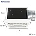 Panasonic WhisperGreen Select Ceiling Mount Exhaust Fan with LED Light, Customizable, 110-130-150 CFM, FV-1115VKL2