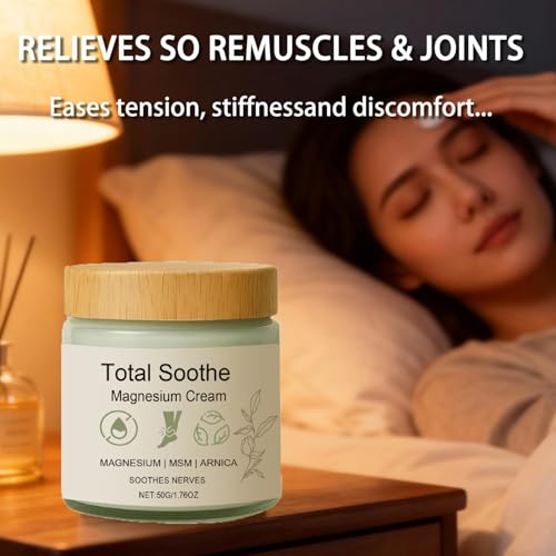 LBOYLOVE® Total Soothe Magnesium Cream,Nerve Relief Cream,Joint Relief with Mineral Delivery Formula, MSM & Arnica for Knee Joint & Muscles